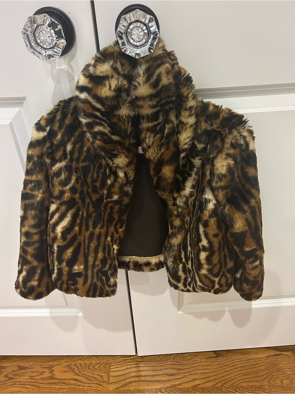 Ralph Lauren Kids Faux Fur Leopard-Print Coat - Brown & Black